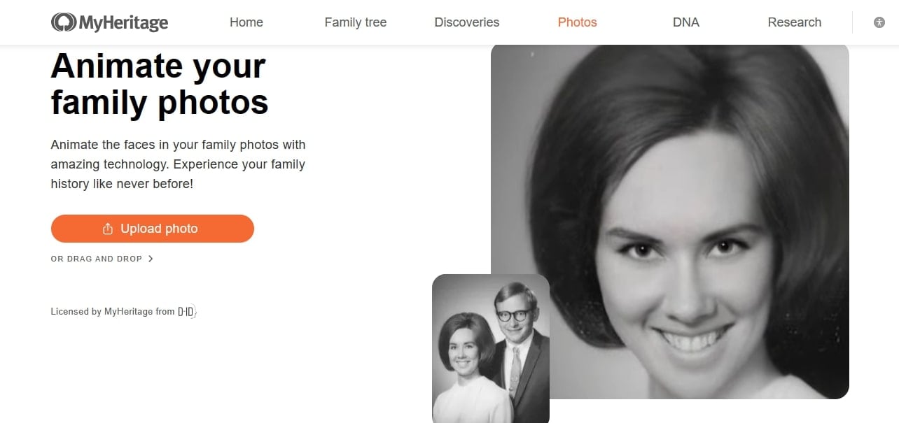 myheritage deep nostalgia