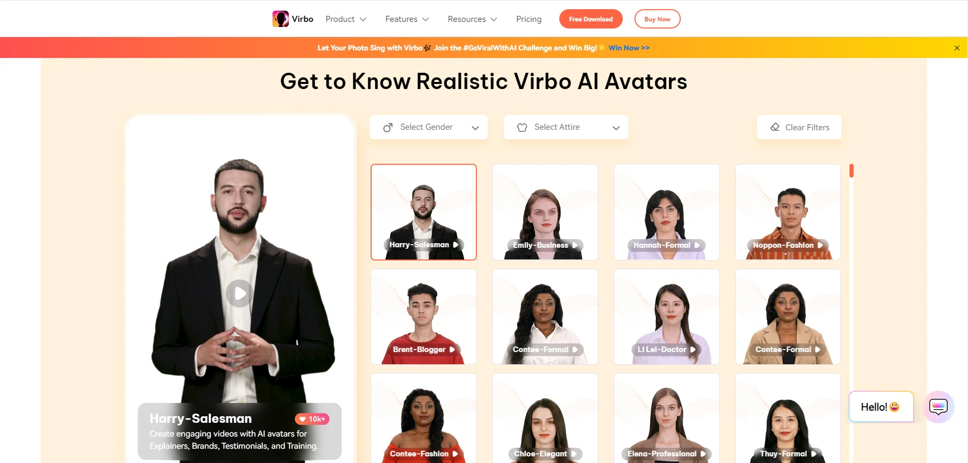 wondershare virbo ai avatar