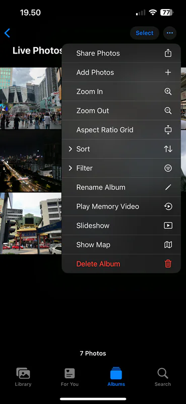 iphone live memory video