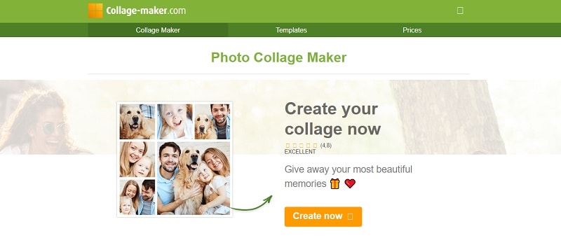 collage-maker’s website homepage