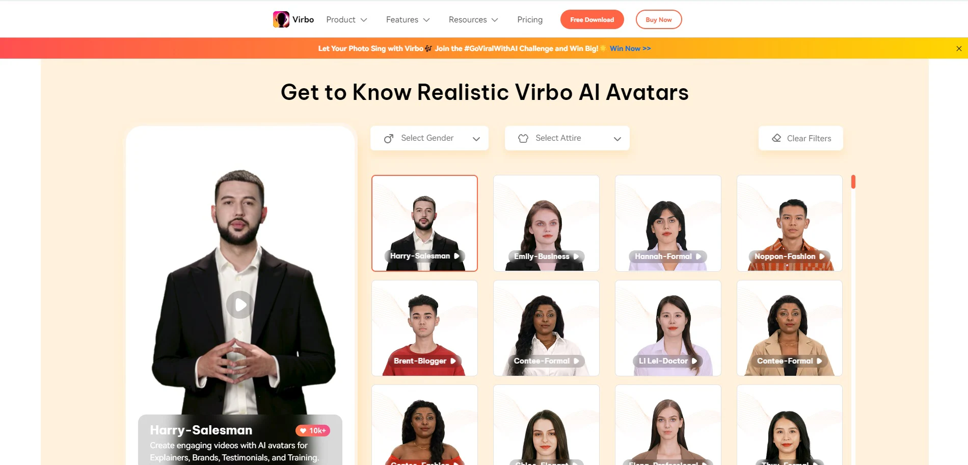 wondershare virbo ai avatar