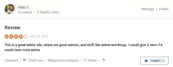 User review of 9anime