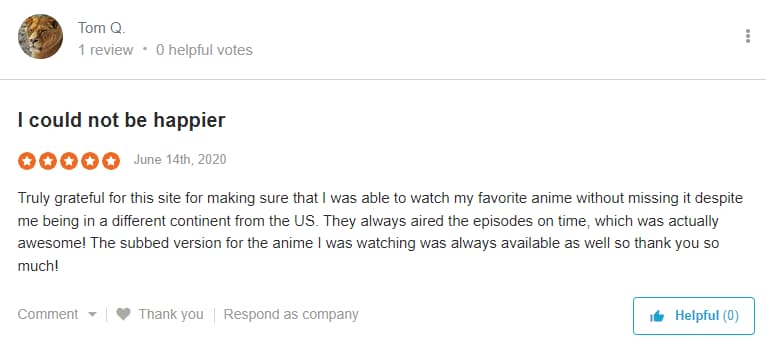 User Review of AnimeLab