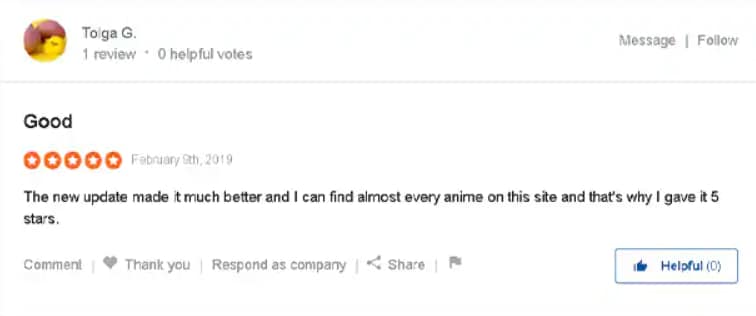 User Review of AnimeFreak