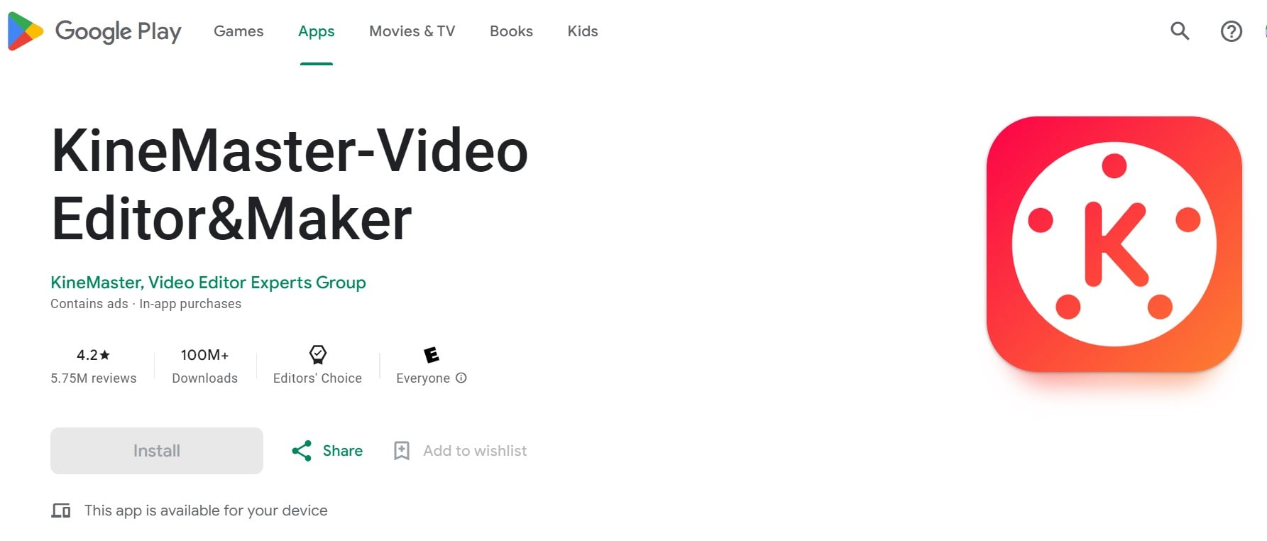 kinemaster video editor