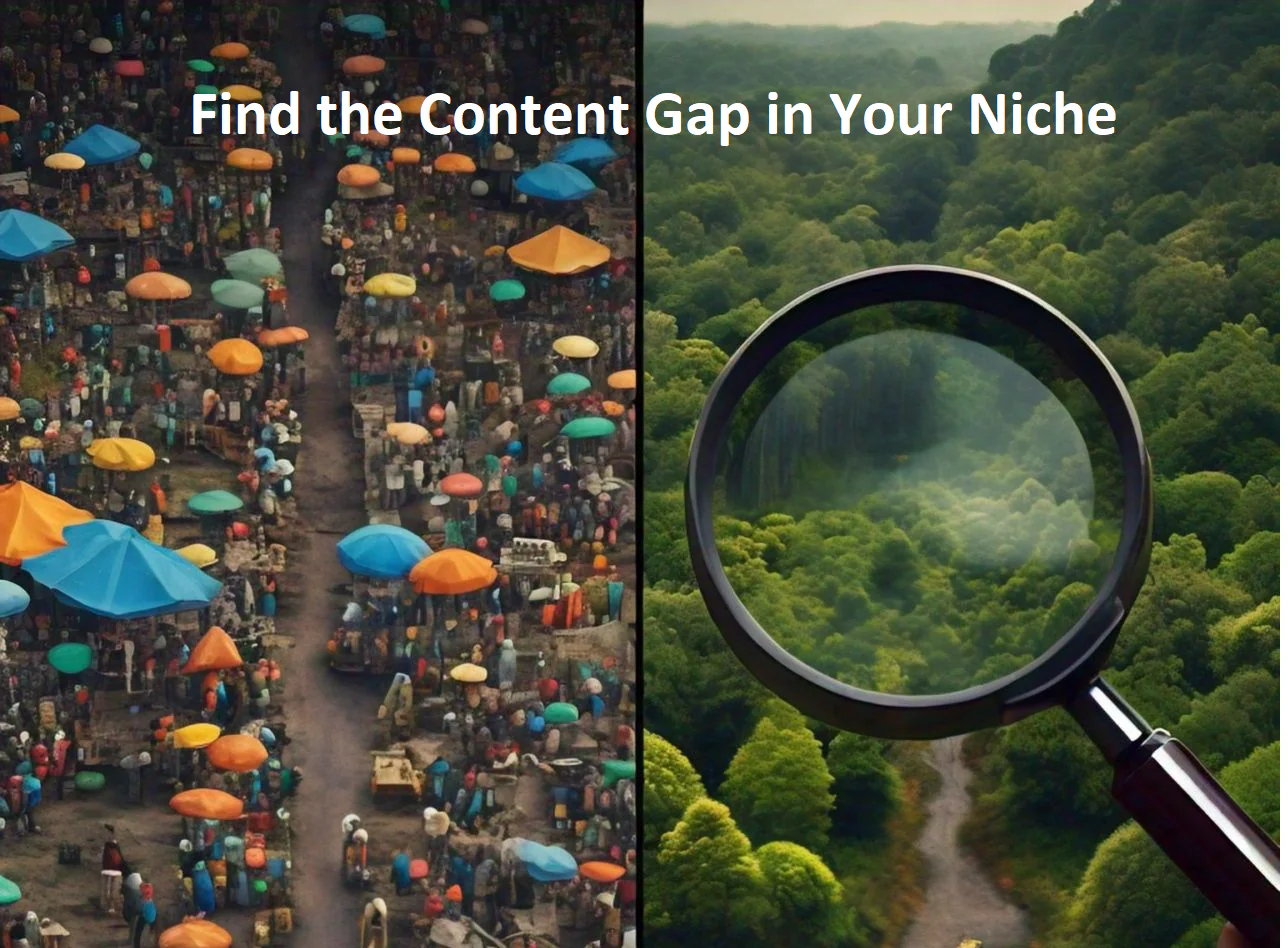 find the content gap in your niche