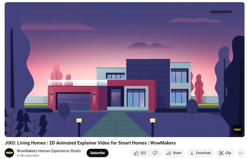 jixu smart homes animated explainer video