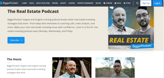 biggerpocket real estate podcast. 