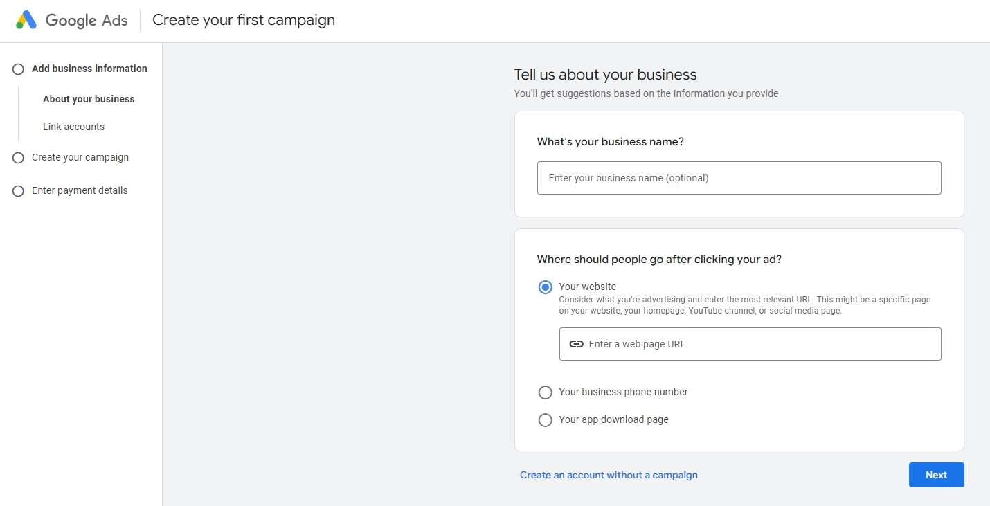 create ad campaigns with google ads