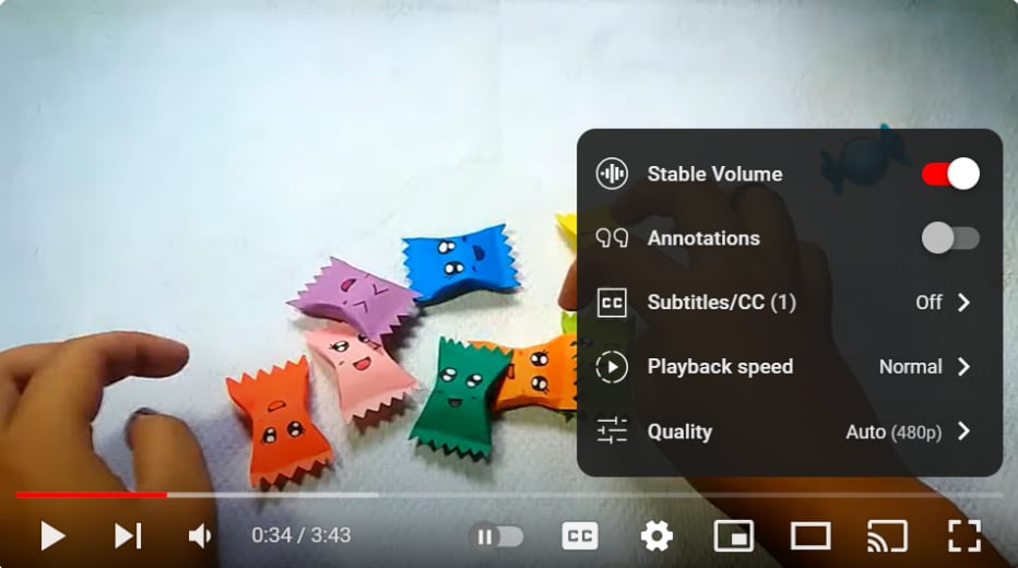 select subtitles from settings 