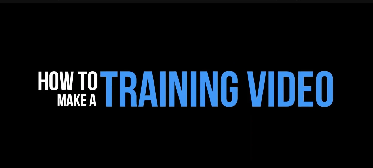 make training videos in simple steps