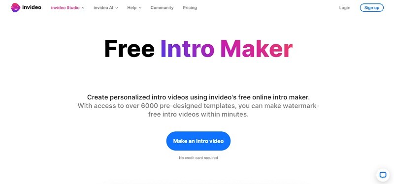 invideo ai virbo opening video template