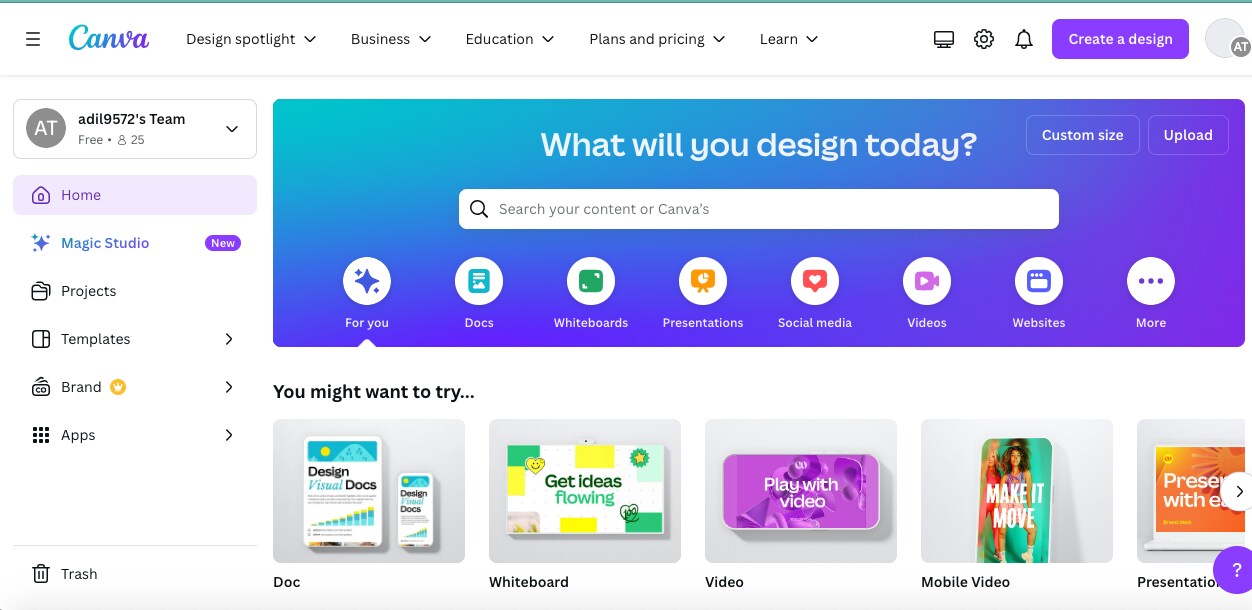 canva for product video templates