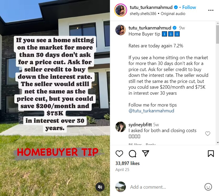 real estate instagram post