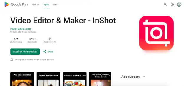 inshot editor templates