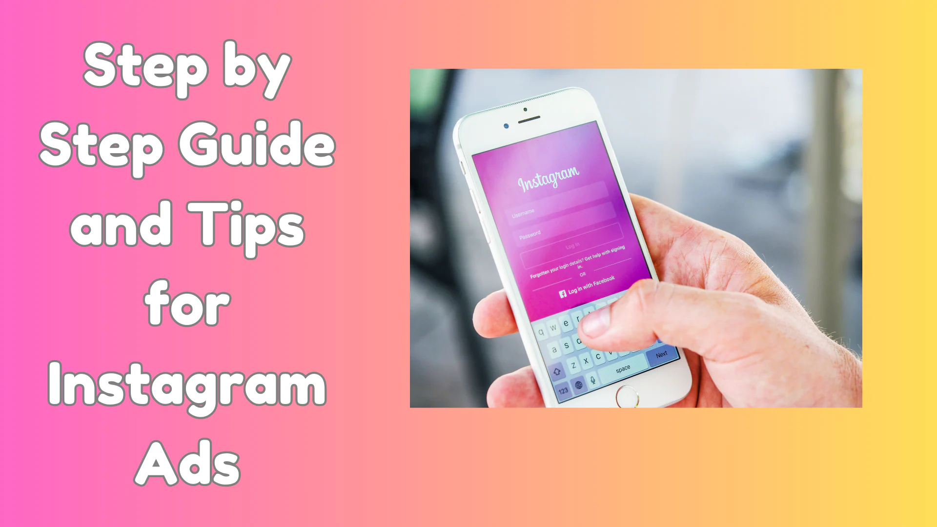 step by step guide on how to run insta ads