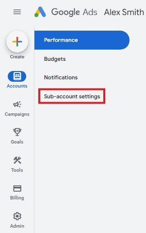 access client google ads account