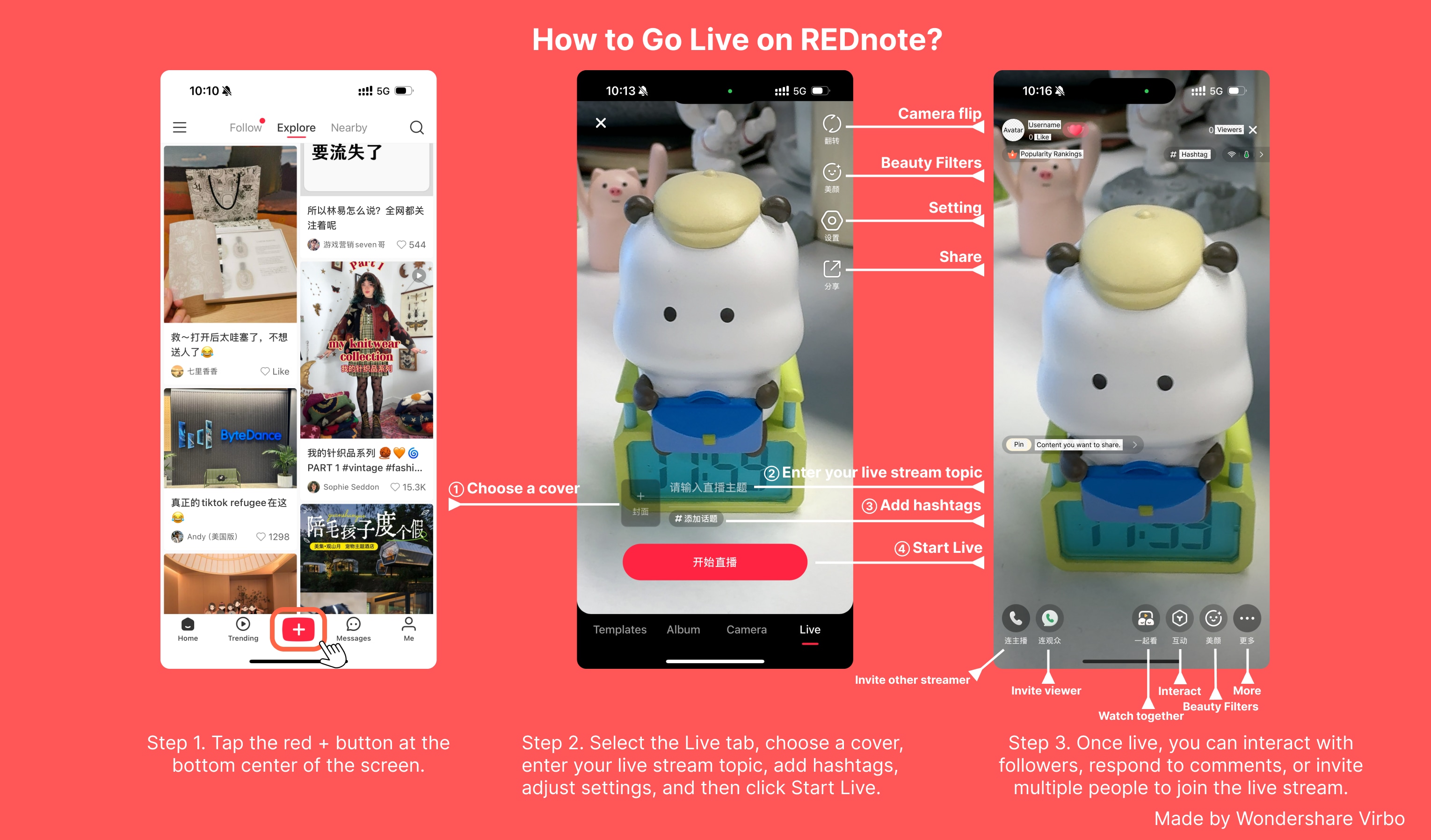 guide about how to start live streaming on rednote