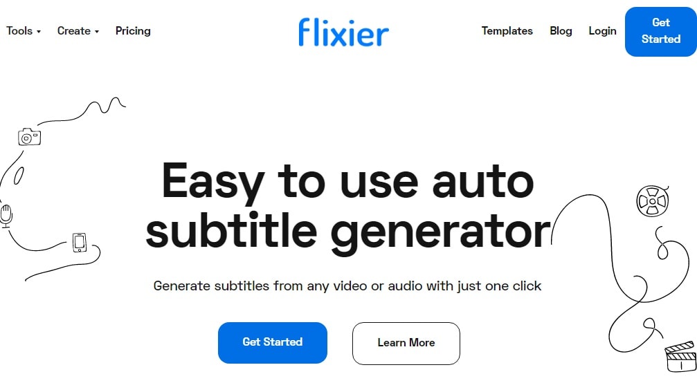 Flixier auto subtitle generator