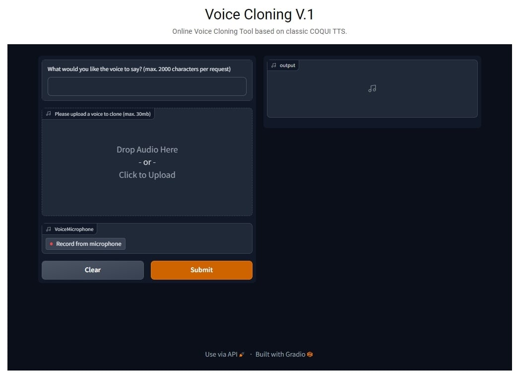vocloner ai voice cloning tool