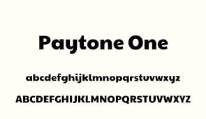 Paytone 1 font style