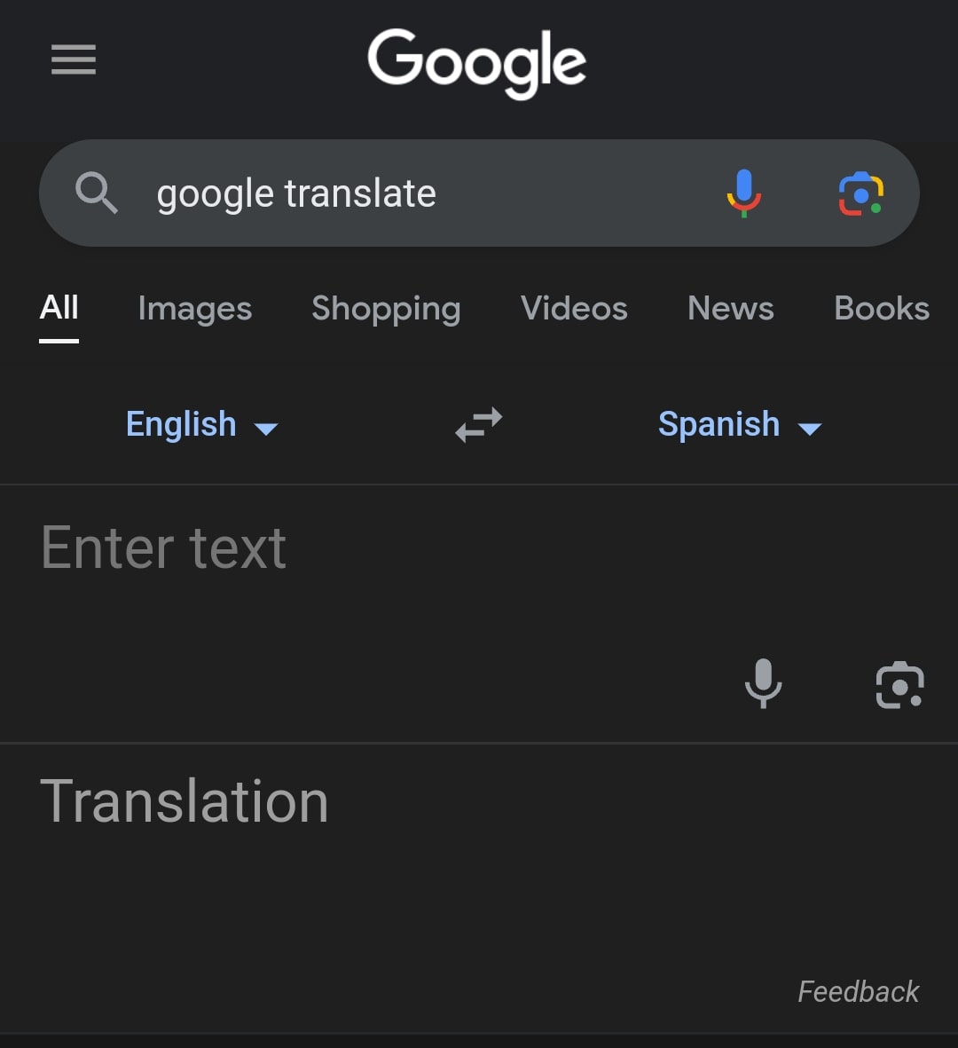 step guidance Google translator - step 3