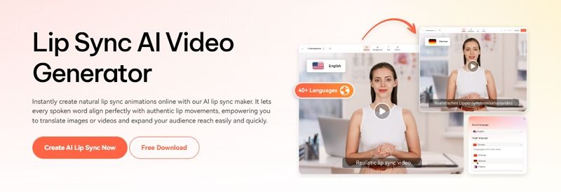 Upload video and make lip sync animation