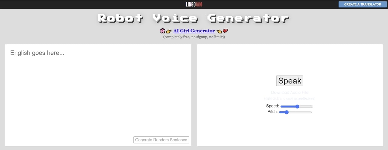 robot voice generator online tool