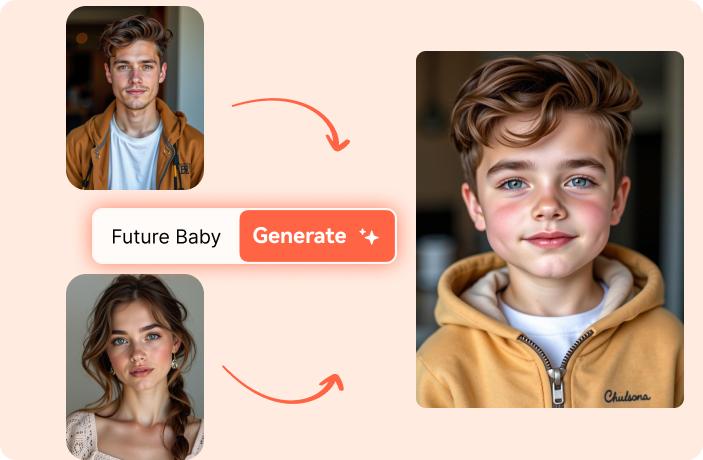 merge a couple to see their future baby