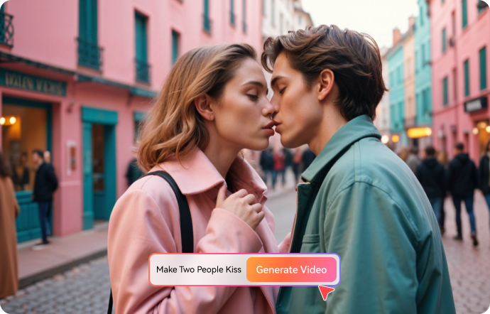 create ai kissing video with your ai boyfriend