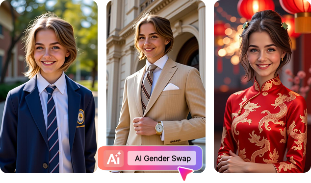 AI Gender Swap image generator