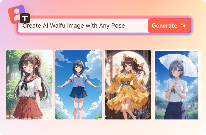 generate ai waifu in any pose