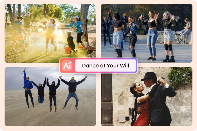 create ai group dance videos in various styles