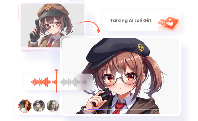 make ai loli taking video