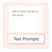 input text prompts for AI muscle creation