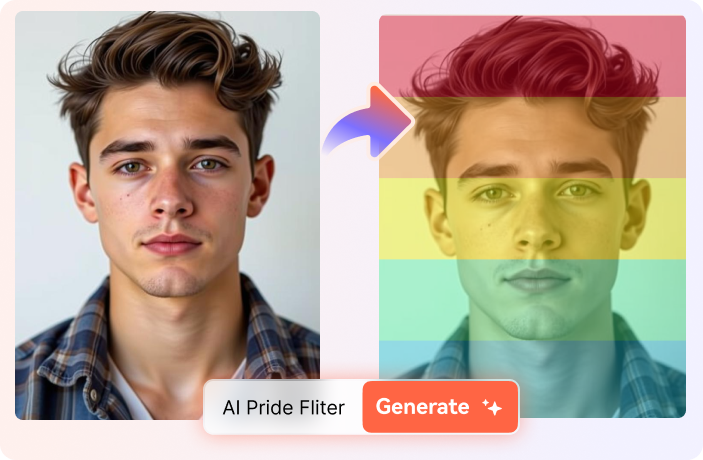 rainbow pride filter generator
