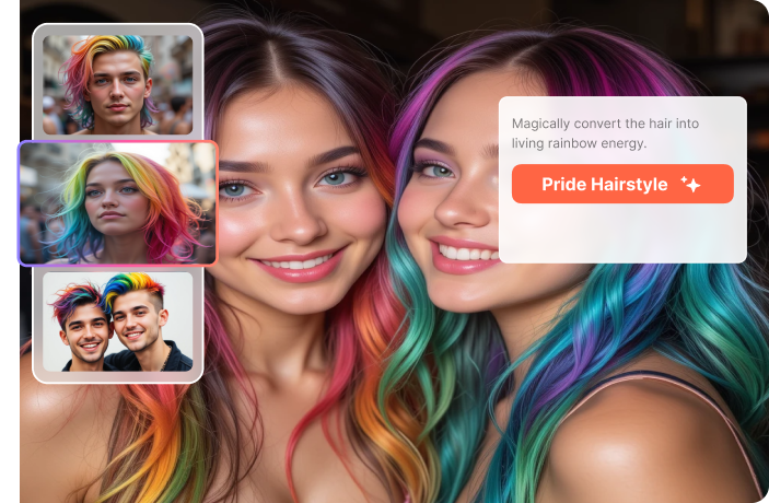 create pride-themed photos online