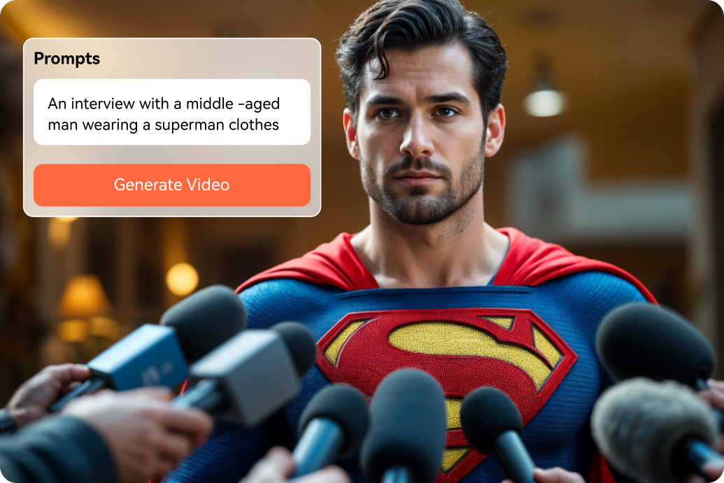 text to ai superman videos