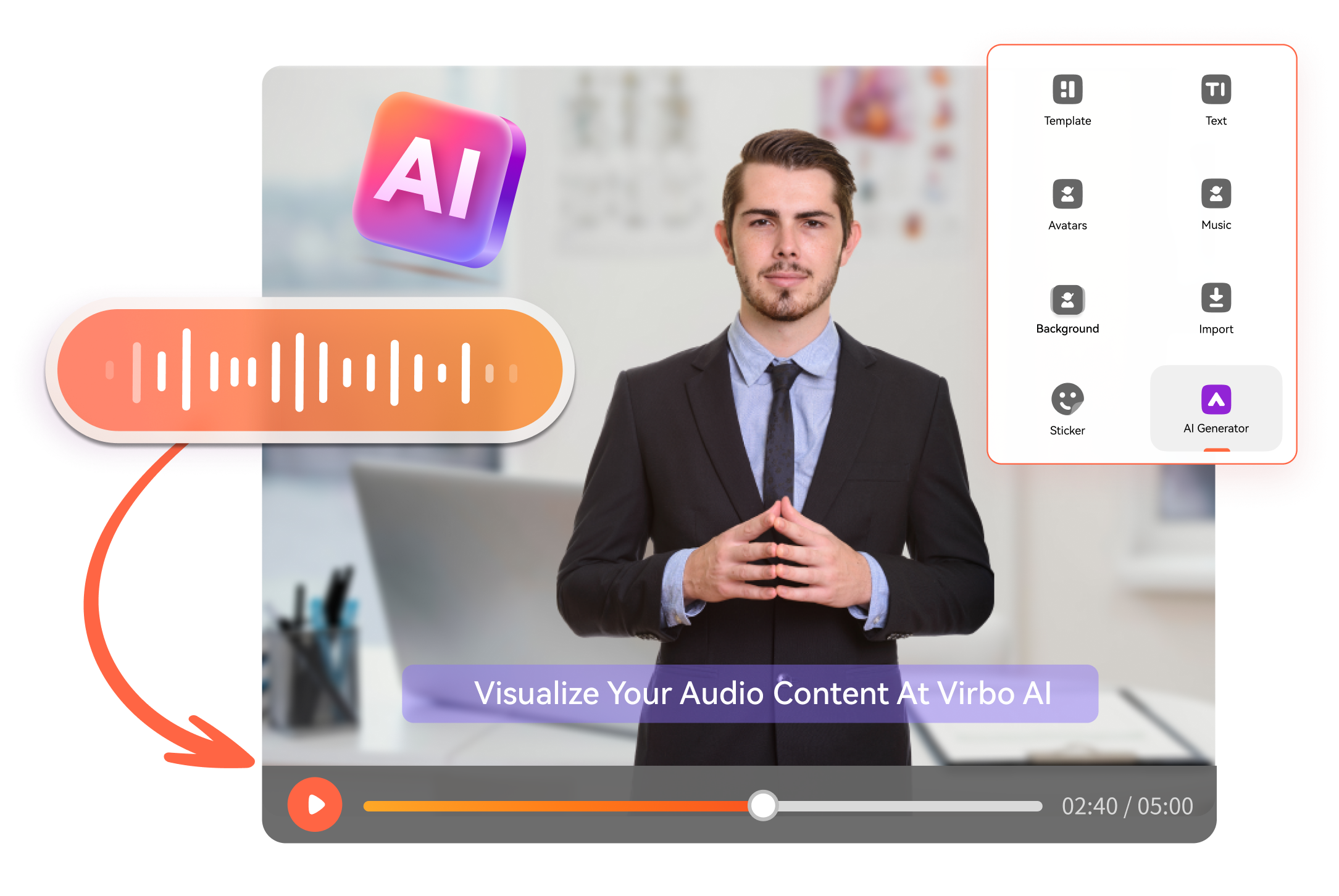 audio to video ai