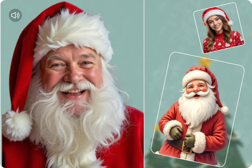 make AI santa video avatar