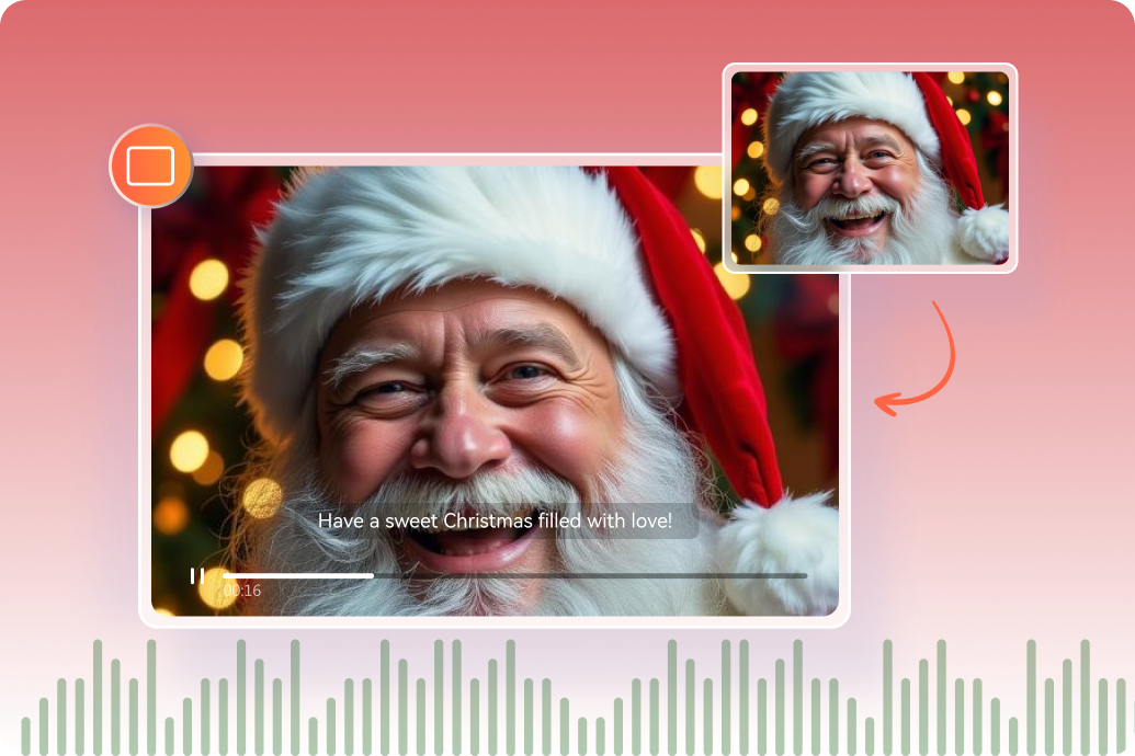 create custom santa video with AI