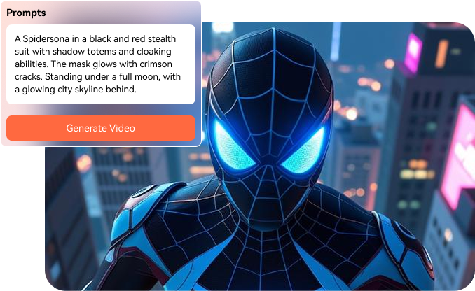 Create Your Ideal spidersona from text instantly