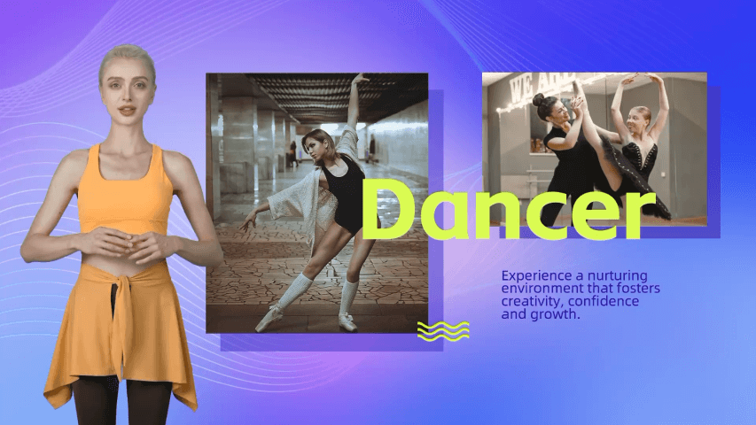 dancing class ai video templates
