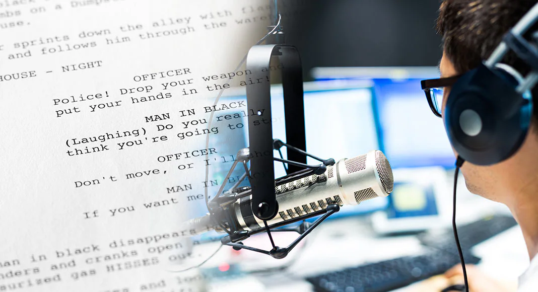 write radio commercial script