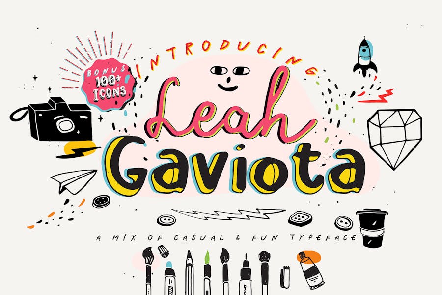 leah gaviota music video font