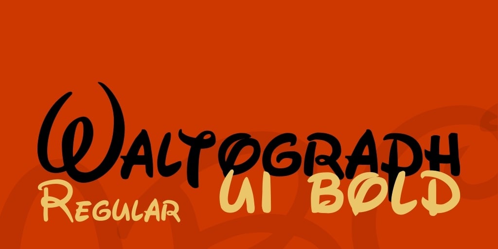 waltograph youtube thumbnail font