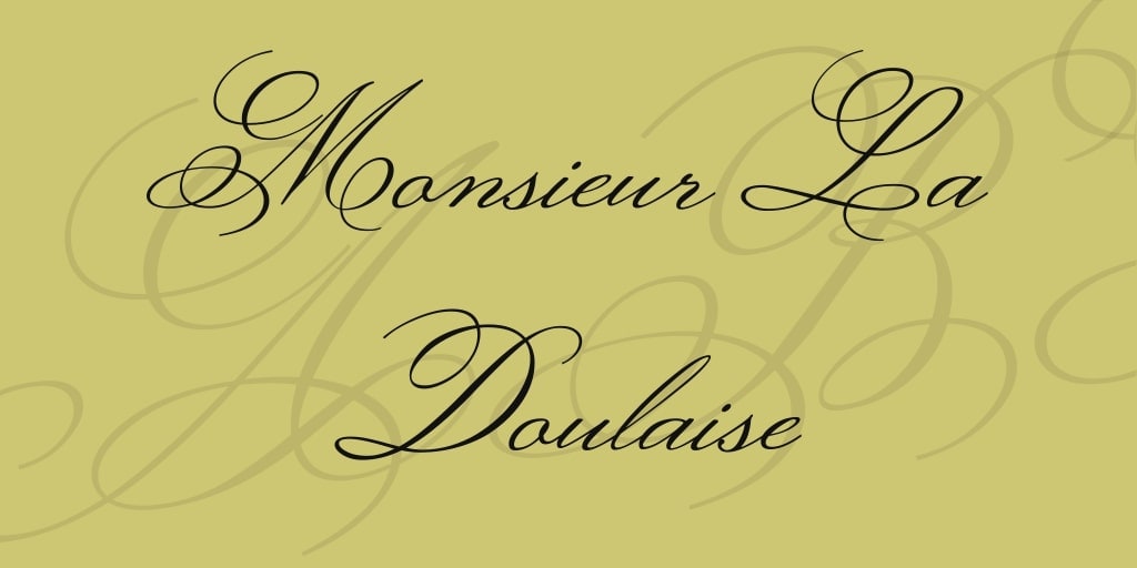 monsieur la doulaise youtube thumbnail font