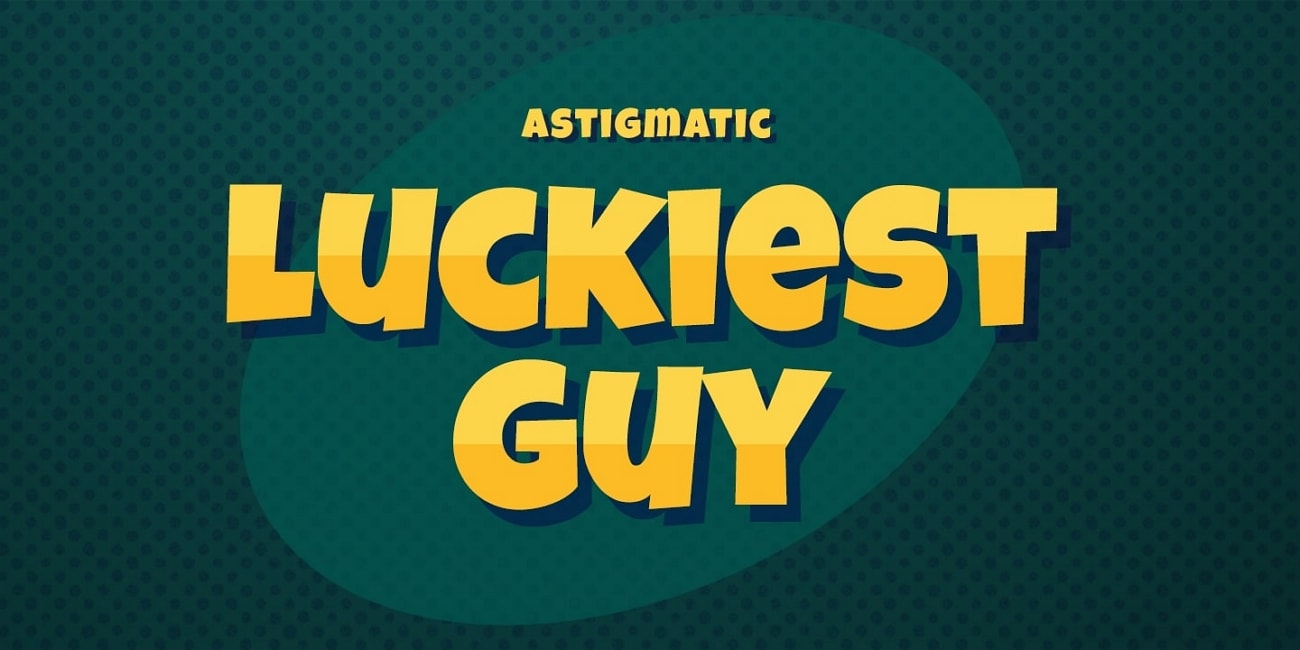 luckiest guy youtube thumbnail font