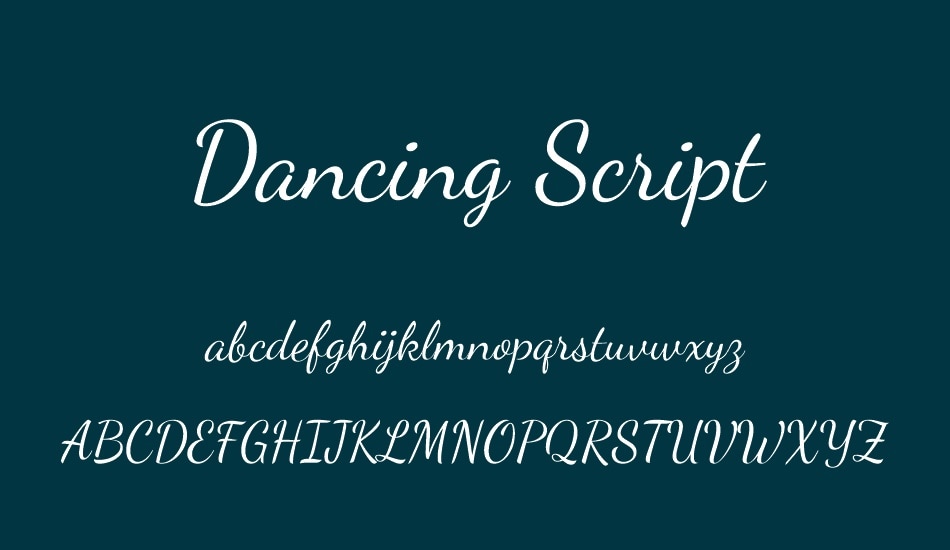 dancing script youtube thumbnail font