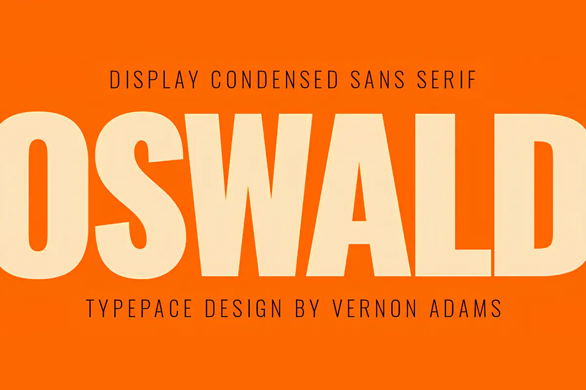 oswald youtube thumbnail font